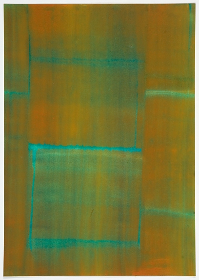 Green Intervals, 2006 (Courtesy of Galerie Nero)  , Acryl auf Papier, ca. 29,5 x 20,8 cm