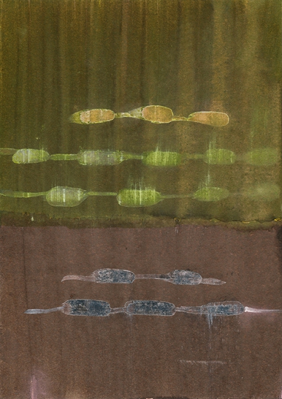 Autumn-Papers 2010/ Drawings, 2.11.10., No. 63, Beize-Mischtechnik auf Papier, 29,5 x 21 cm