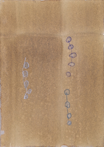 Autumn-Papers 2009/ Drawings, 6.10., No. 9, Beize-Mischtechnik auf Papier, 29,5 x 21 cm