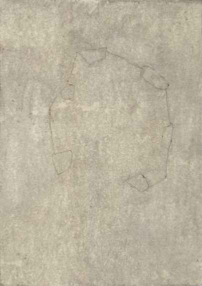 Autumn-Papers 2009/ Drawings, 1.11., No. 39, Beize-Mischtechnik auf Papier, 29,5 x 21 cm