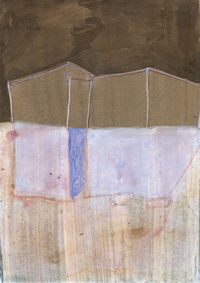 Autumn-Papers 2009/ Drawings, 16.12., No. 69, Beize-Mischtechnik auf Papier, 29,5 x 21 cm