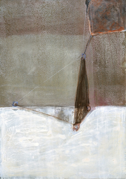 Autumn-Papers 2009/ Drawings, 15.12., No. 59, Beize-Mischtechnik auf Papier, 29,5 x 21 cm