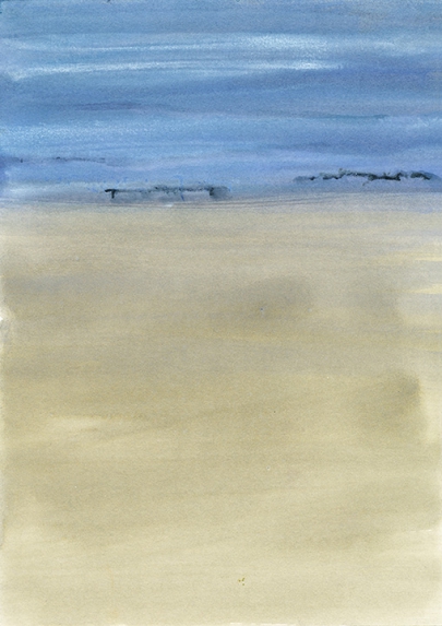 Autumn-Papers 2013/ Drawings/ Haikus, 25.10., No.1, Mischtechnik auf Papier, 29,5 x 21 cm