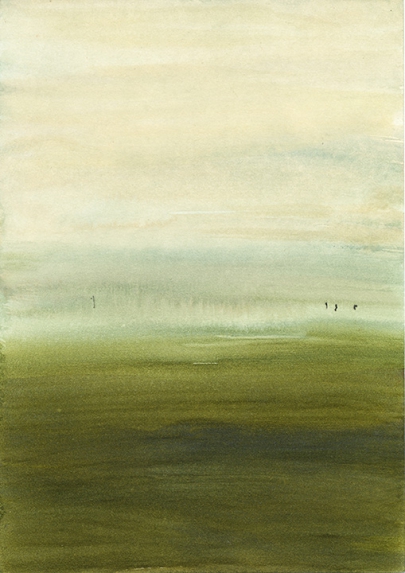 Autumn-Papers 2013/ Drawings/ Haikus, 22.10., No. 3, Mischtechnik auf Papier, 29,5 x 21 cm
