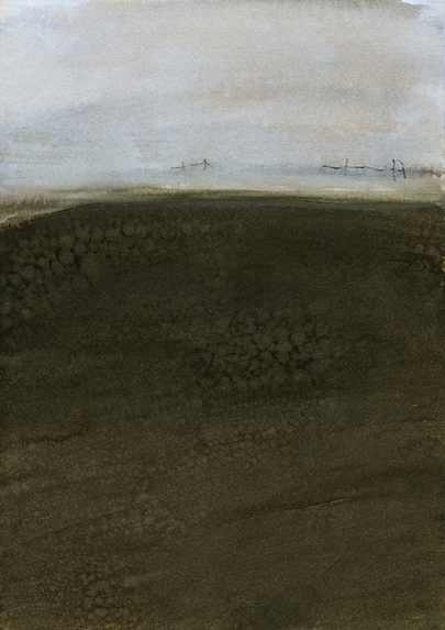Spring-Papers 2013/ Drawings. “Haiku VIII”. Mischtechnik auf Papier, 29,5 x 21 cm