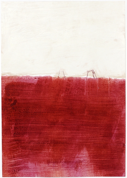 Summer-Papers 2012, Drawings. Nr. 9 (28.8.12), Mischtechnik auf Papier, ca. 29,5 x 20,8 cm