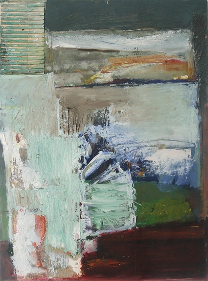 In the Garden (I), 1998, Relief-Collage, Mischtechnik, 40 x 29,5 cm
