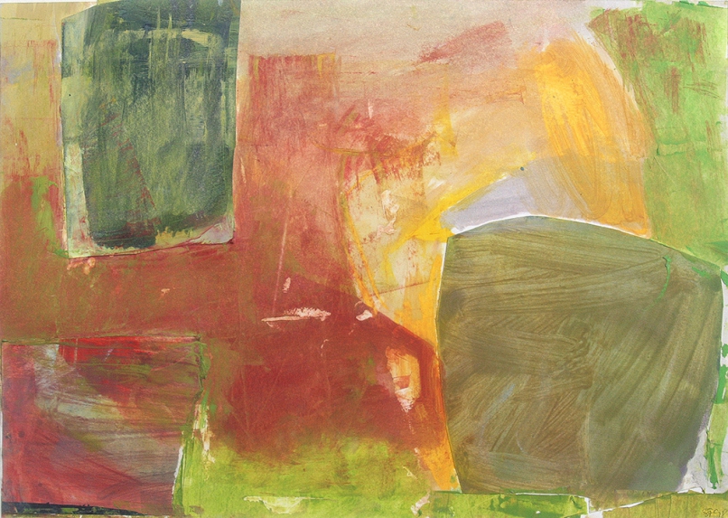 WV 9821 (Frühsommer), 1998, Öl auf Papier, 29,5 x 41,5 cm