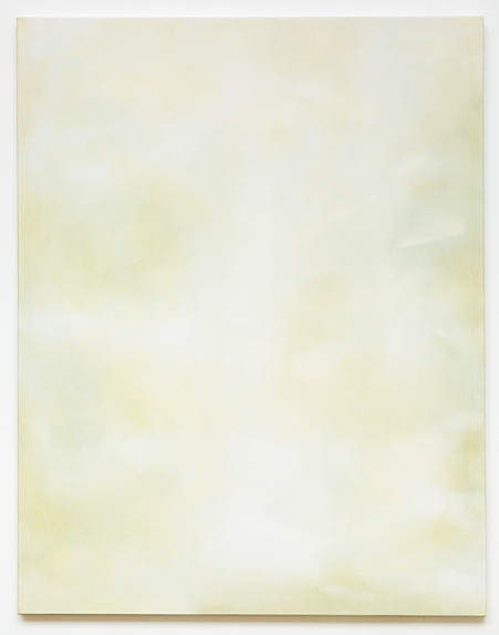Pale light (grünlich) 2016, Acryl, Nessel, 150 x 120 cm