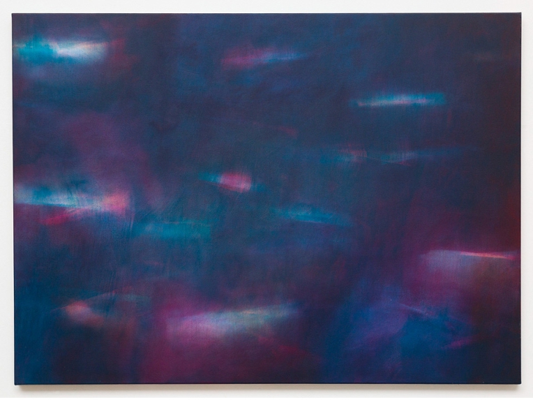Lichtstille bei Nacht 2015, Acryl, Nessel, 95 x 130 cm